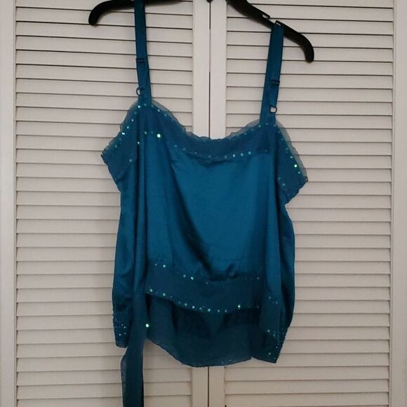 E.C. I. Woman  18Satin Tank top - Picture 2 of 9